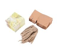Eighosee 50 cajas de recuerdos de el mundo, caja de regalo vintage de papel kraft para viajes, fiestas temáticas, bodas, cumpleaños, despedidas de soltera, cumpleaños, baby shower