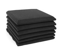 Eighosee 6 paneles de pared insonorizados de espuma acústica para estudio, absorción de sonido, aislamiento de algodón, retardante, 50 x 50 x 5 cm