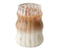 Eighosee 6 Piezas de Vidrio Vaso Resistente Al Vaso Transparente Jugo de Té Leche de Café de Vasos de Agua para el Hogar,A