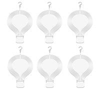 Eighosee 6 Uds. Spinner de Viento de SublimacióN en 3D Spinners de Viento Colgantes para DecoracióN de JardíN Al Aire Libre F-8 Pulgadas