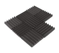 Eighosee 8 piezas de espuma insonorizante de 305 x 305 x 45 mm, espuma acústica, tratamiento de sonido, absorción de habitación, azulejos de cuña de espuma de poliuretano