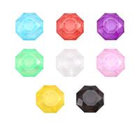 Eighosee 8 Piezas Tapas de Clavija con Efecto de Multicolor para Interruptor de Guitarra, Herramientas Protectoras para Pedal de Pedal.