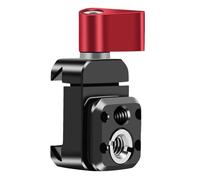Eighosee Abrazadera de Cámara con Riel de Liberación Rápida, Orificio de 1/4 3/8 para Soporte de Monitor, Micrófono, Luz de Video de 20 mm, Extensión Deslizante de Cardán