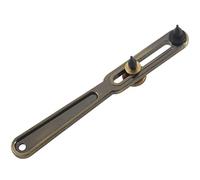 Eighosee Abridor de caja de reloj de acero inoxidable, herramienta de reparación ajustable, Amarillo y marrón