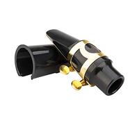 Eighosee Accesorios para saxofón Boquilla para saxofón con tapa, clips, almohadillas dentales, accesorios para instrumentos musicales