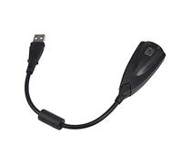 Eighosee Adaptador de audio 5HV2 de 7.1 canales USB con cable tarjeta de sonido de canal virtual