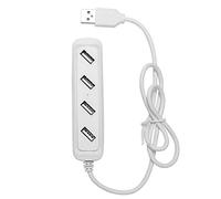 Eighosee Adaptador de concentrador divisor USB 2.0 de alta velocidad de 4 puertos para ordenador de PC, color