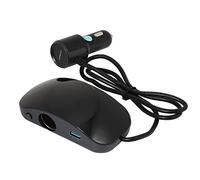 Eighosee Adaptador de corriente para coche, 12 V-24 V, 3 puertos USB, 2 puertos, cargador de coche, , pantalla de voltaje LED para teléfono