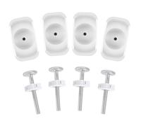 Eighosee Adaptador de Puerta, 4 Piezas, Varilla de Husillo Roscado para Puerta, Piezas de Repuesto para Puerta de Presión, Kit de Pernos Montados con Tornillos para Puertas para Mascotas