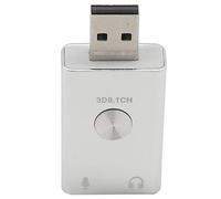 Eighosee Adaptador de sonido USB virtual 9.1 con puerto USB para escritorio o portátil