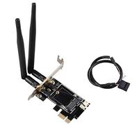 Eighosee Adaptador de tarjeta de red WiFi Bluetooth inalámbrico de escritorio PCIe a tarjeta de expansión M.2, adaptador WiFi M.2 NGFF