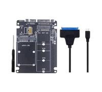 Eighosee Adaptador MSATA A USB Carcasa MSATA M.2 NGFF Adaptador MSATA SSD A 3.0 Placa Elevadora Cable de Caja M.2