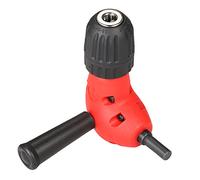 Eighosee Adaptador profesional de taladro derecho de extensión de doblez + portabrocas máximo de 9,5 mm