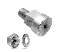 Eighosee Adaptador Universal para Eje de Remolque de Bicicleta, Acoplador de Acero Inoxidable Resistente con Diseño Antibloqueo para Carga, Mascotas y Remolques C.