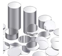 Eighosee Adhesivo de Espejo Redondo AcríLico de TamañO Mini, PequeñOs CíRculos de Espejo Redondos, Azulejos de Espejo Artesanales para Manualidades (100 Unidades, 2 Pulgadas)