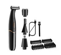 Eighosee Afeitadora 4 En 1 para Zonas íNtimas, Afeitadora para Mujer, LíNea de Bikini, Afeitadoras Sensibles, Recortadora de Pelo, Cortadora de Barba, B