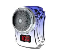 Eighosee Afeitadora EléCtrica USB Recargable Pantalla Digital Afeitadora Mini PortáTil Multifuncional Viaje Hombres Maquinillas de Afeitar Impermeable-C