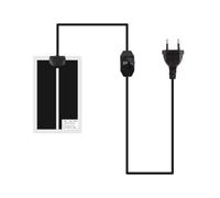 Eighosee Alfombrilla Térmica Reptiles,Almohadillas Térmicas Terrarios,Almohadillas Térmicas para Mascotas Trepadoras,Controlador Temperatura Ajustable,Suministros Enchufe de la UE de 7 W