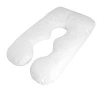 Eighosee Almohada de cuerpo completo tipo U, almohada materna/apoyo para embarazadas, almohada lumbar en forma de U, de protección lateral multifunción para mujeres embarazadas, color