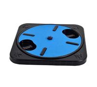 Eighosee Almohadilla para Rascar Uñas de Perro Tablero de Rascar para Perros Compartimentos para Refrigerios Tablero de Rascar para Uñas de Perro Redondo Giratorio Extraíble Azul