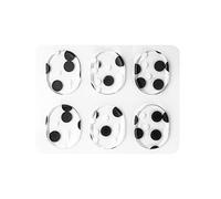 Eighosee Almohadillas amortiguadoras de tambor, de silicona, no tóxicas, suaves, para control de tono, color negro y transparente (30 unidades)