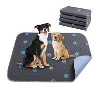 Eighosee Almohadillas Lavables para de Cachorros, 2 Piezas 100% Impermeables para Entrenamiento de Parto para Cachorros/Perros Mayores, de Secado RáPido Reutilizables M