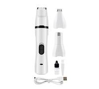 Eighosee Amoladora de UñAs EléCtrica para Mascotas, Traje para Mascotas en, Recargable por USB, MultifuncióN, para DepilacióN, Afeitadora, Cortadora de Esmalte de UñAs