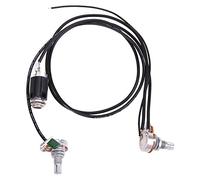 Eighosee Arnés de cableado pasivo de control de volumen y tono para guitarra con enchufe de entrada de 6,3 mm