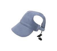 Eighosee Azul Marino Sombrero para para Perros, Moda Informal, Protección UV, Transpirable, con Agujeros para Orejas, Sombrero Ajustable para Mascotas para Viajes Aire Libre y Camping