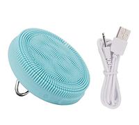 Eighosee Azul Usb Silicona Belleza Limpiador Lavado Masajeador Cepillo Anillo de Mano Instrumento de Limpieza de Carga Impermeable Cuidado de la Piel