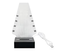 Eighosee Base para Soporte de Púas de Guitarra para Almacenamiento y Exhibición de Púas Soporte para Púas de Guitarra Iluminado Soporte para Púas de Guitarra Eléctrica de Acrílico