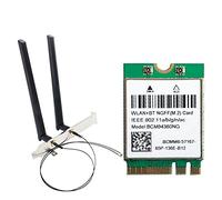 Eighosee BCM94360NG Adaptador InaláMbrico M.2 Kit de Escritorio Hackintosh OS NGFF Tarjeta WiFi Banda Dual 1200Mbps Bluetooth 4.0 Ventana