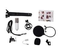Eighosee BM800 - Kit de micrófono de condensador para estudio, brazo de tijera, tarjeta de sonido, color