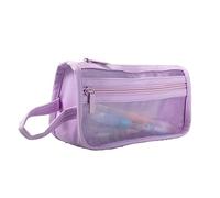 Eighosee Bolsa de Almacenamiento de Doble Capa PortáTil Visible de, Estuche de LáPices Organizador Fijo Transparente para Estudiantes, Universidad