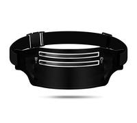 Eighosee Bolsa de ciclismo unisex multifunción para correr, ultraligera, impermeable, reflectante, con banda en la cintura, Black, Talla única