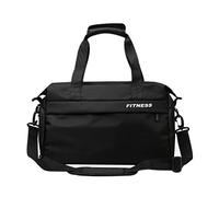 Eighosee Bolsa de gimnasio impermeable con separación en seco y húmedo, para mujeres, fitness, yoga, hombre, bolsa de mano de entrenamiento, natación, bolsa de deporte al aire libre, color negro,