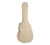 Eighosee Bolsa de guitarra de algodón con hombro folk de 38/39 pulgadas, bolsa de guitarra de gama alta, accesorios de guitarra personalizados para instrumentos musicales, Color beige y amarillo