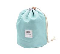 Eighosee Bolsa de viaje impermeable, bolsa de maquillaje, bolsa de cosméticos, organizador de baño, bolsa de cosméticos, bolsa de aseo multifuncional, bolsa de aseo, azul