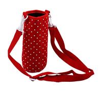 Eighosee Bolsa impermeable para botella de agua de 500 ml, con correa para el hombro, color rojo, Red