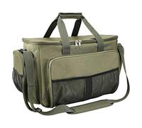 Eighosee Bolsa para aparejos de pesca de 35 litros, bolsa de transporte de pesca resistente con múltiples bolsillos, bolsa de almacenamiento para aparejos de pesca, estuche para herramientas de pesca