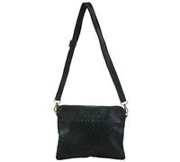 Eighosee Bolso bandolera de piel auténtica para mujer, famoso bolso de moda (verde negruzco), Verde oscuro.