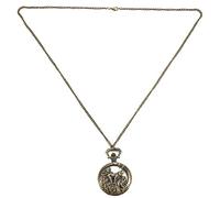 Eighosee Bronze Monkey Picking Peach - Reloj de bolsillo de bronce, marrón, Antiguo