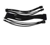 Eighosee Cable de Extensión de Alimentación de Computadora PSU ATX Cable de Extensión de 24 Pines Cable de 8 Pines 6+2 Pines Extensión de Placa Base de 24 Pines para Computadora