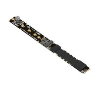 Eighosee Cable de Extensión M.2 NVMe Key M SSD Cable de Extensión PCIe 5.0 X4 Gen5 128G/Bps Cable de Extensión FFC de Alta Velocidad Ultra Suave de Baja Pérdida de 25 cm