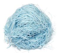 Eighosee Caja de regalo de papel triturado azul de lujo de 100 g