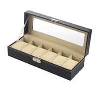 Eighosee Caja Organizador de Ventana para Guardar 6 Relojes Pulseras