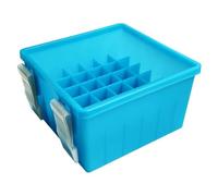 Eighosee Caja para Señuelos de Pesca, 36 Rejillas, Caja de Almacenamiento para Señuelos de Calamar, Organizador de Pulpo, Caja Rígida para Cebos, con Luz, C