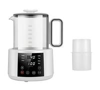 Eighosee Calentador Biberones PortáTil Inteligente 6 en 1 Calentador RáPido Alimentos para BebéS para Leche Materna/FóRmula/Leche/Té/Café Enchufe de la UE