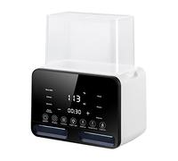 Eighosee Calientabiberones para Leche Materna/FóRmula Calienta Biberones Doble MultifuncióN para Todos los Biberones con Control de Temperatura Enchufe UE