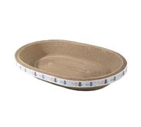 Eighosee Cama Rascadora Redonda para Gatos - de Cartón Corrugado para Moler Las Garras y Relajarse, Accesorios Esenciales para Gatos S